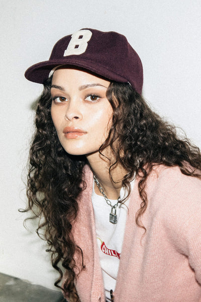 Brixton Big “B” Adjustable Hat - Port Textured Wool