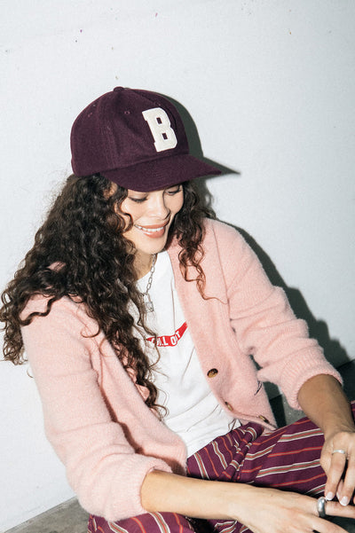 Brixton Big “B” Adjustable Hat - Port Textured Wool