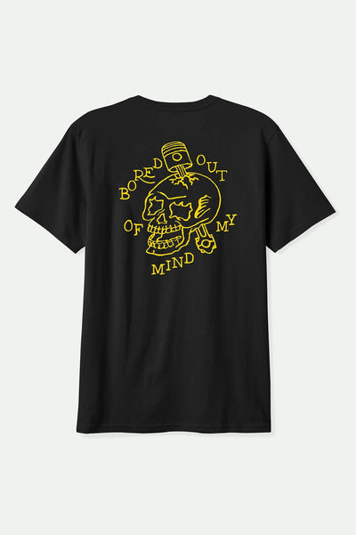 Brixton Daytona Short Sleeve Standard T-Shirt - Black | Men’s