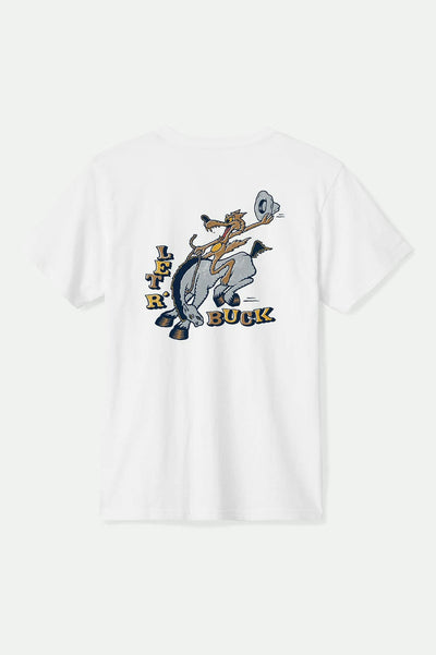 Brixton Buck Club Short Sleeve Standard T-Shirt - White