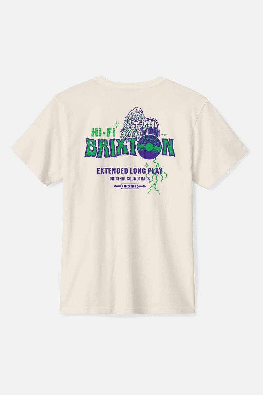 Brixton Maddox Short Sleeve Standard T-Shirt - Cream | Men’s