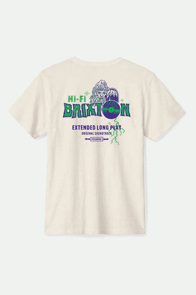 Brixton Maddox Short Sleeve Standard T-Shirt - Cream | Men’s