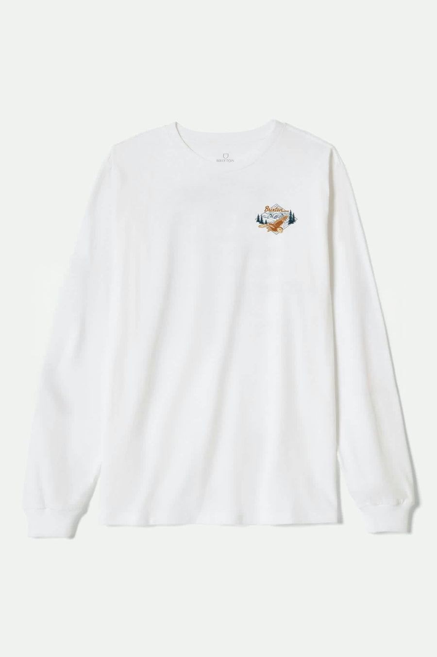 Brixton Driftway Long Sleeve Standard T-Shirt - White | Men’s