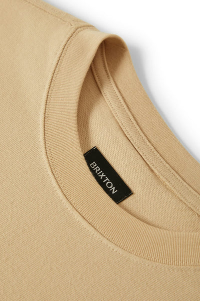 Brixton Union Heavyweight Relaxed T-Shirt - Cream Classic Wash | Men’s