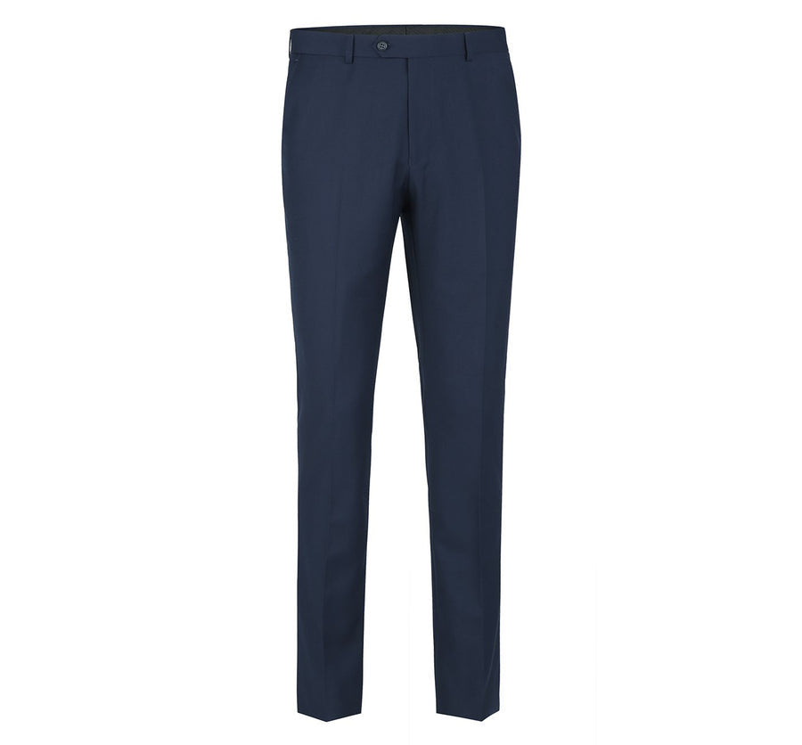 Renoir 301-19 Men's Slim Flat Front Dress Pants - Navy