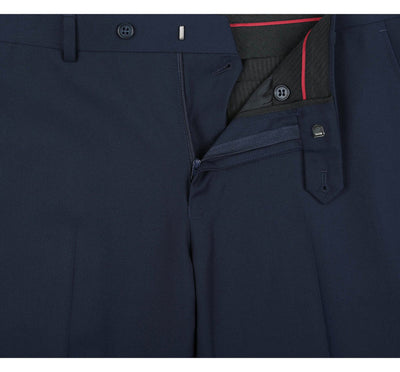 Renoir 301-19 Men's Slim Flat Front Dress Pants - Navy