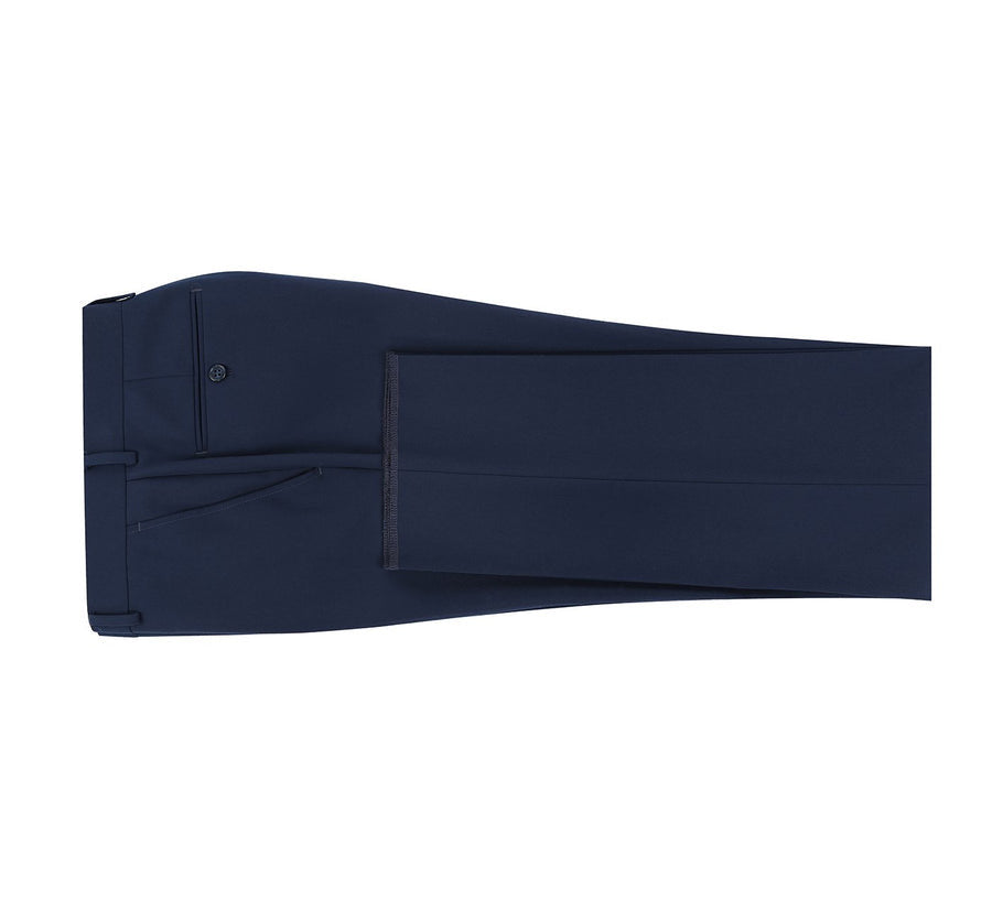 Renoir 301-19 Men's Slim Flat Front Dress Pants - Navy