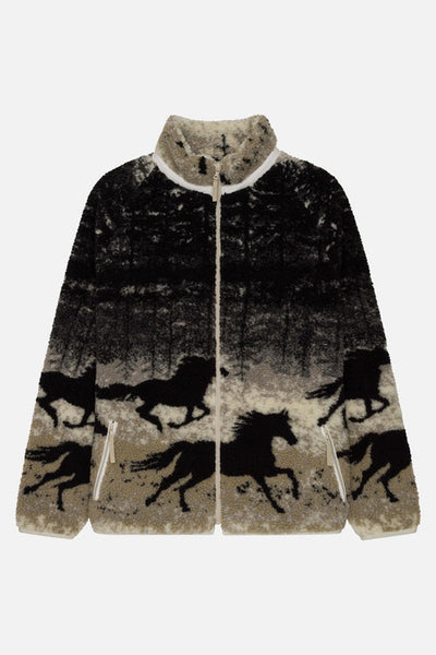 Kuwalla Printed Terry Fleece Jacket