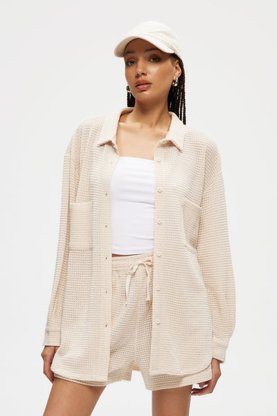 Kuwalla Waffle Oversized Shirt