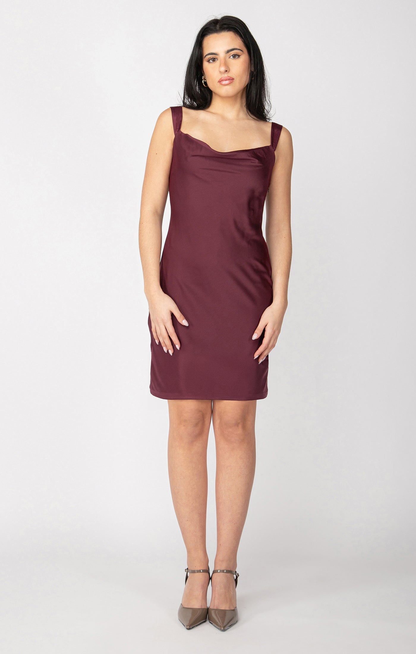 Dex Drapeneck Mini Dress