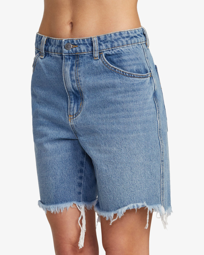 RVCA Crawford Long Denim Shorts