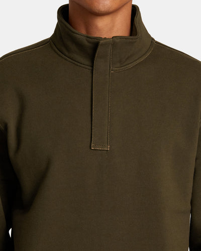 RVCA Chainmail Half Zip Sweatshirt