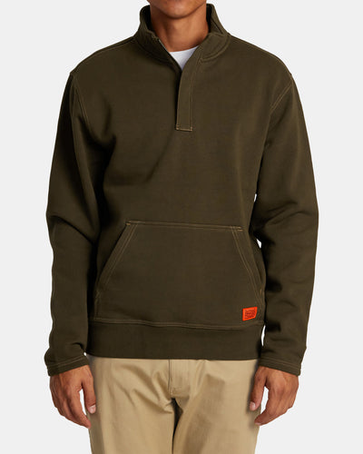 RVCA Chainmail Half Zip Sweatshirt