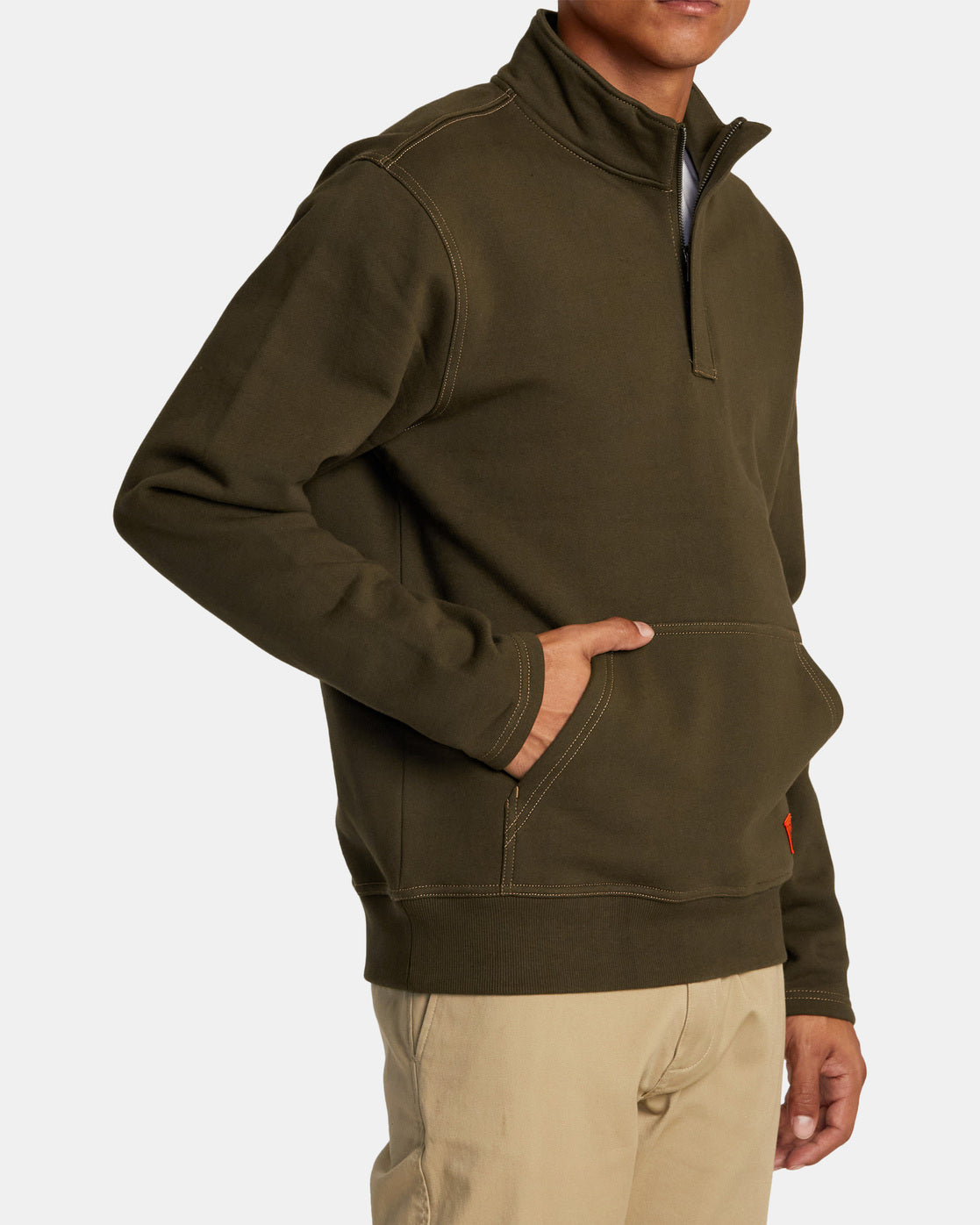 RVCA Chainmail Half Zip Sweatshirt