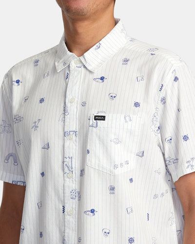 RVCA College Ruled SS Woven Shirt