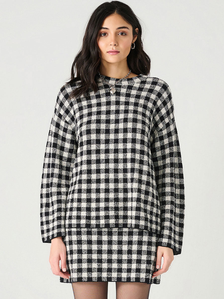 Dex Long Sleeve Check Sweater