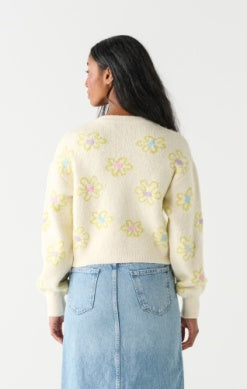 DEX Floral Embroidered Cardigan