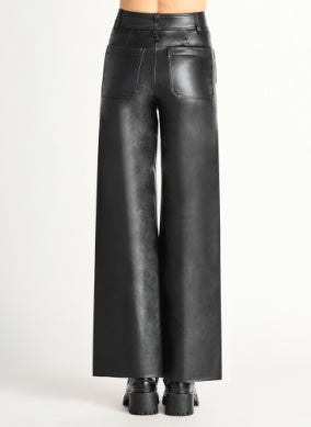 DEX WIDE LEG FAUX LEATHER PANT