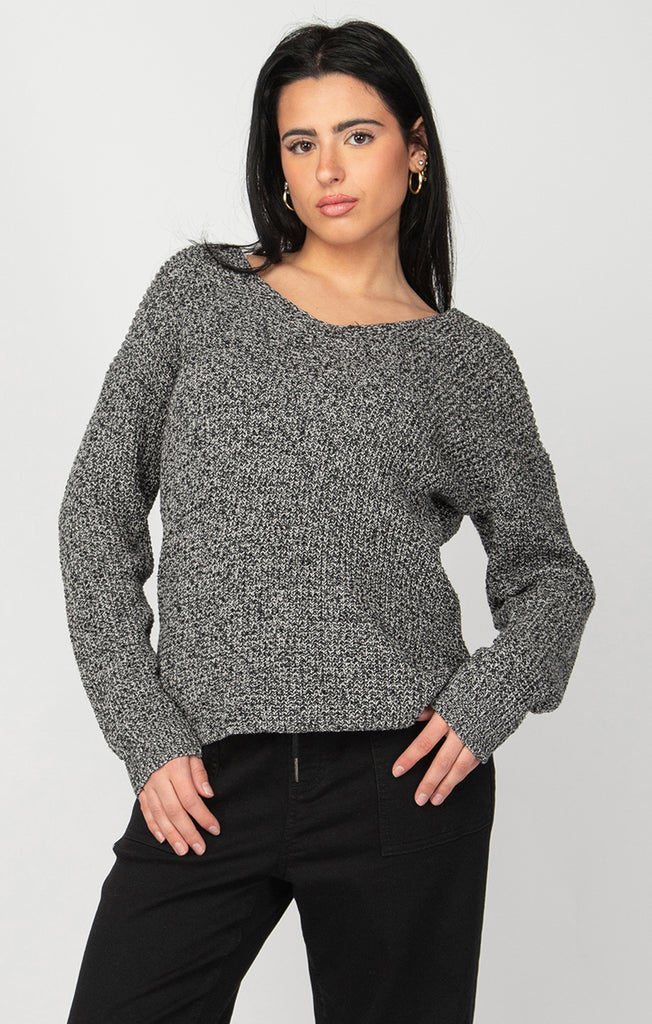 Dex Long Sleeve Bevelled Hem Sweater