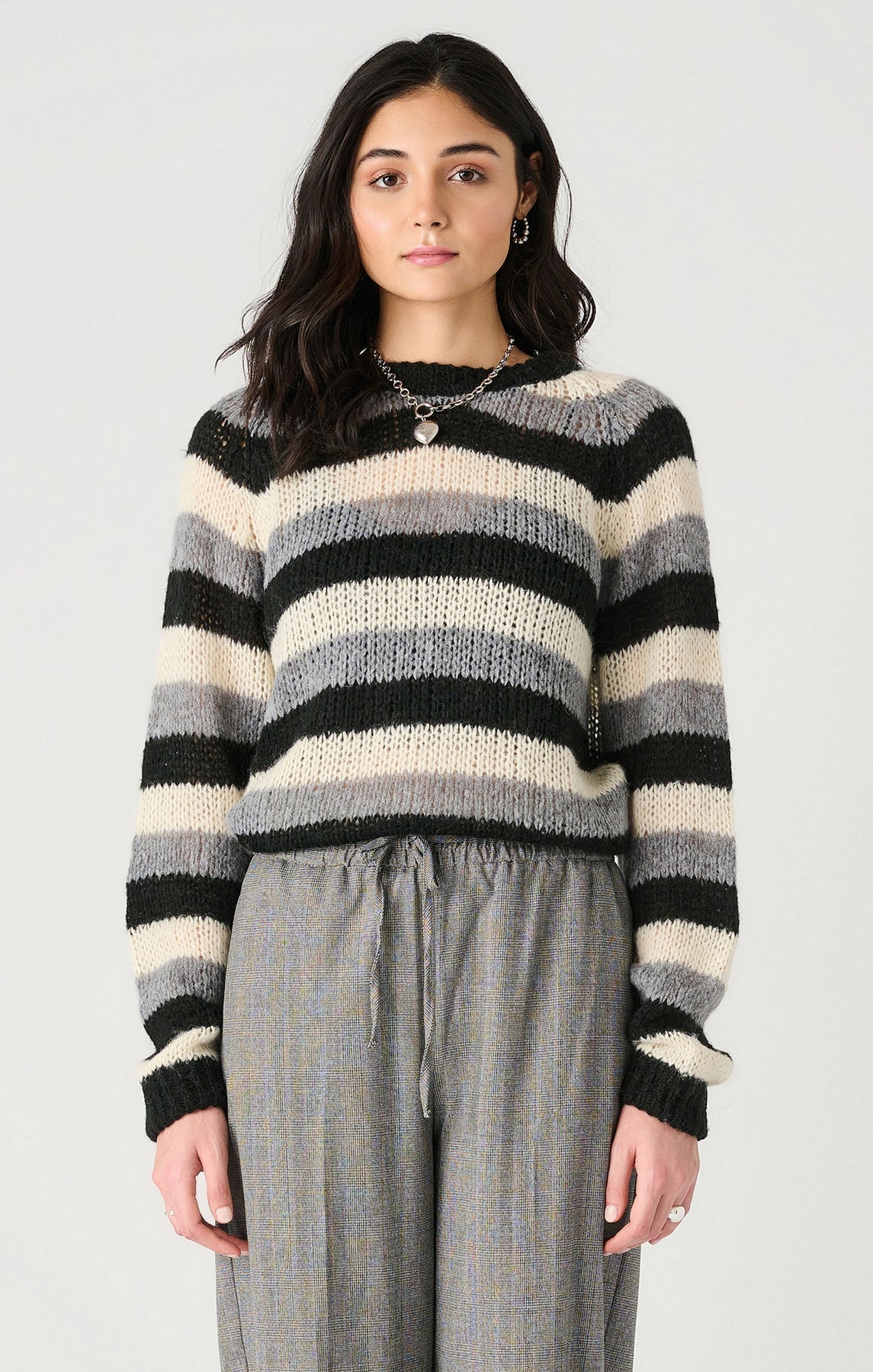 Dex Long Sleeve Open Stitch Sweater