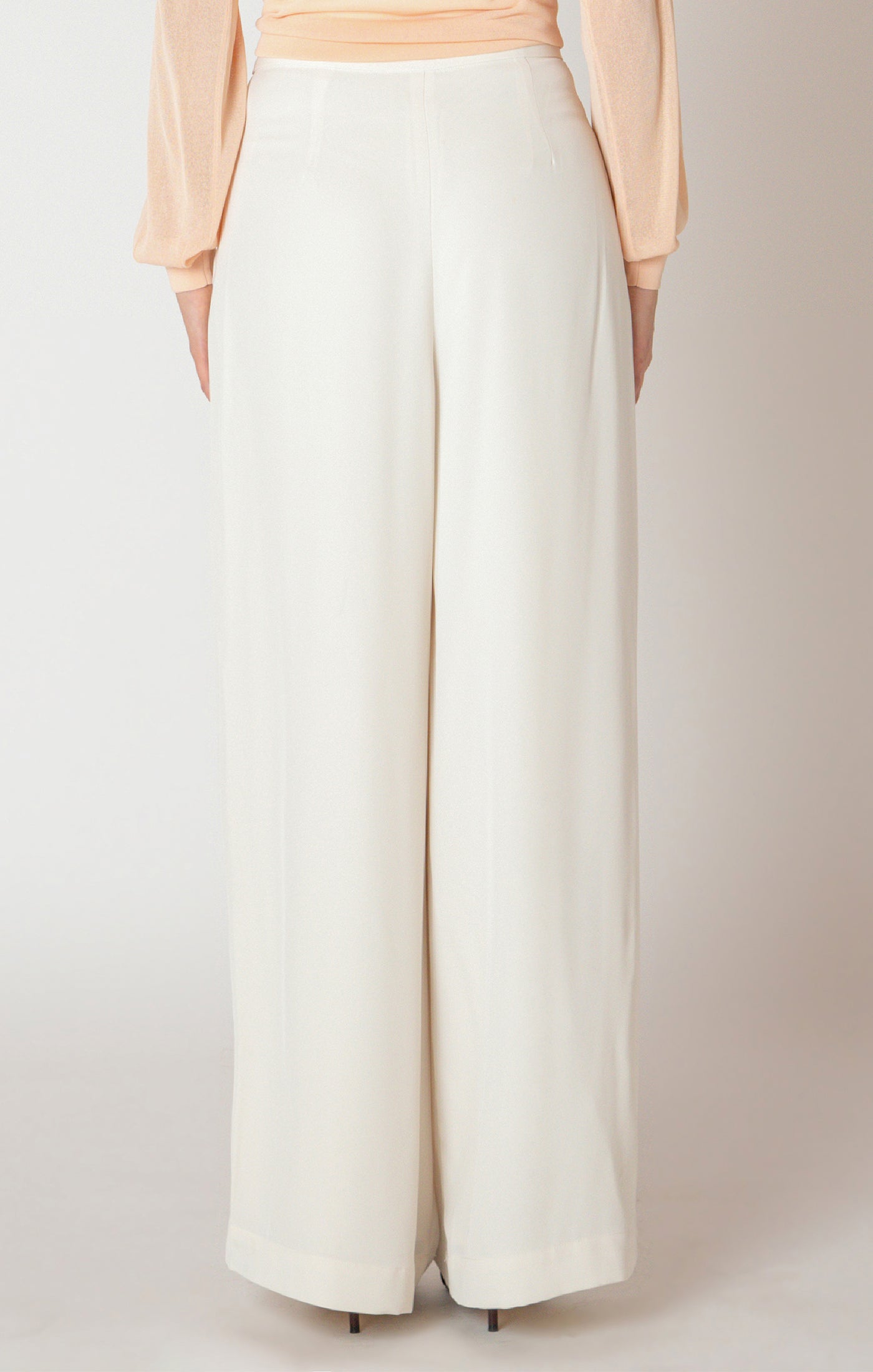 Black Tape Wide Flowy Pant - Ecru | Women’s