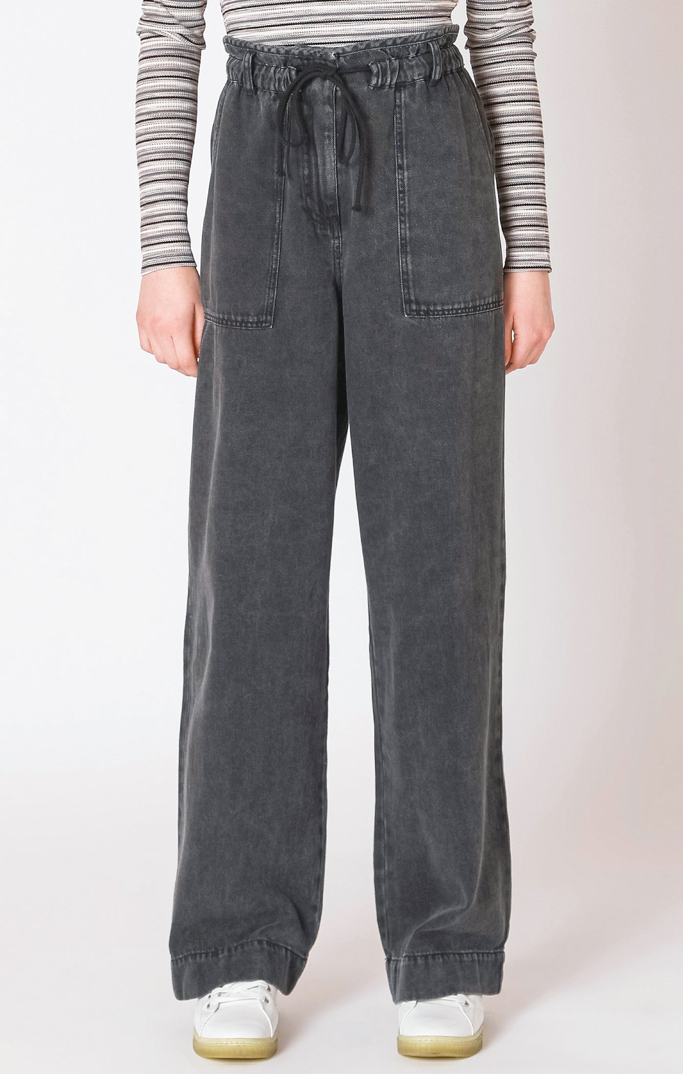 Dex Wide Leg Denim Pant - Washed Black | Women’s