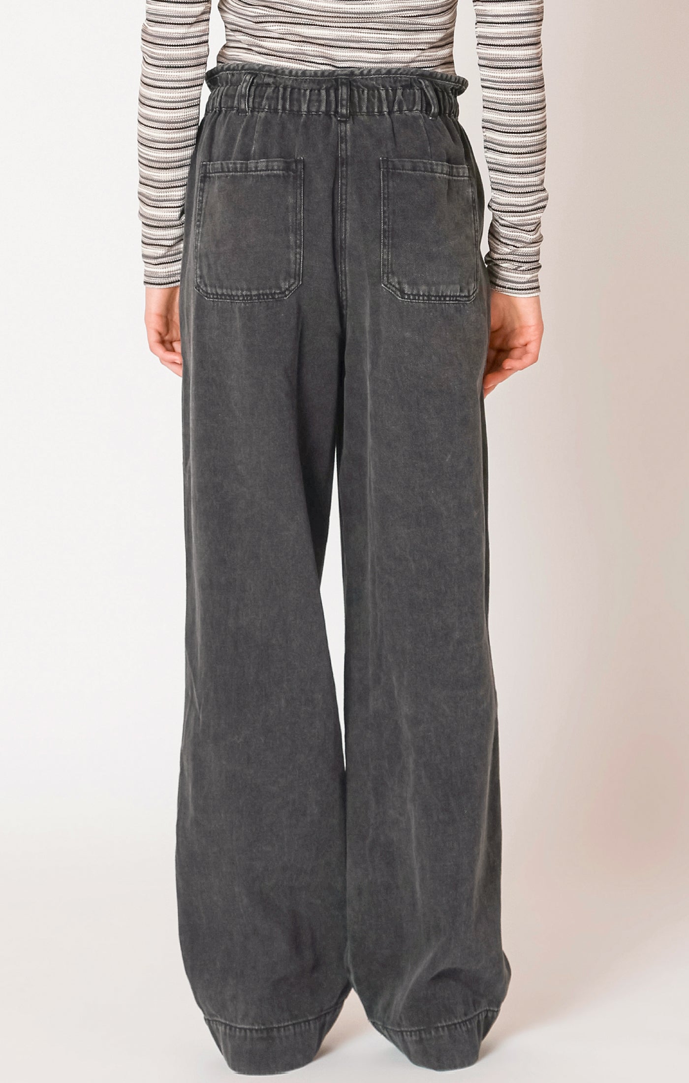 Dex Wide Leg Denim Pant - Washed Black | Women’s
