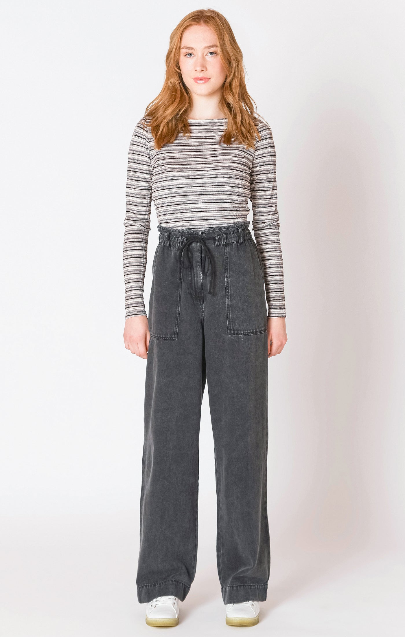 Dex Wide Leg Denim Pant - Washed Black | Women’s