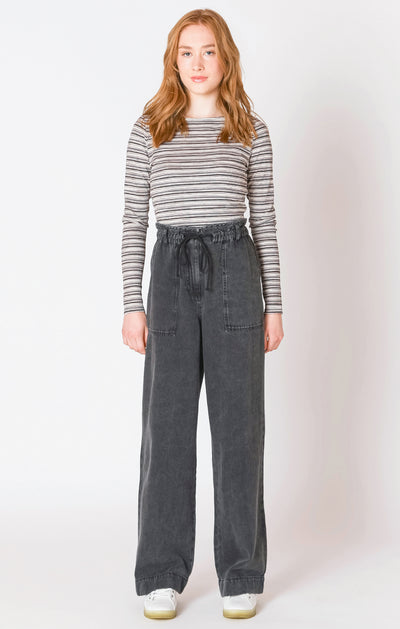 Dex Wide Leg Denim Pant - Washed Black | Women’s