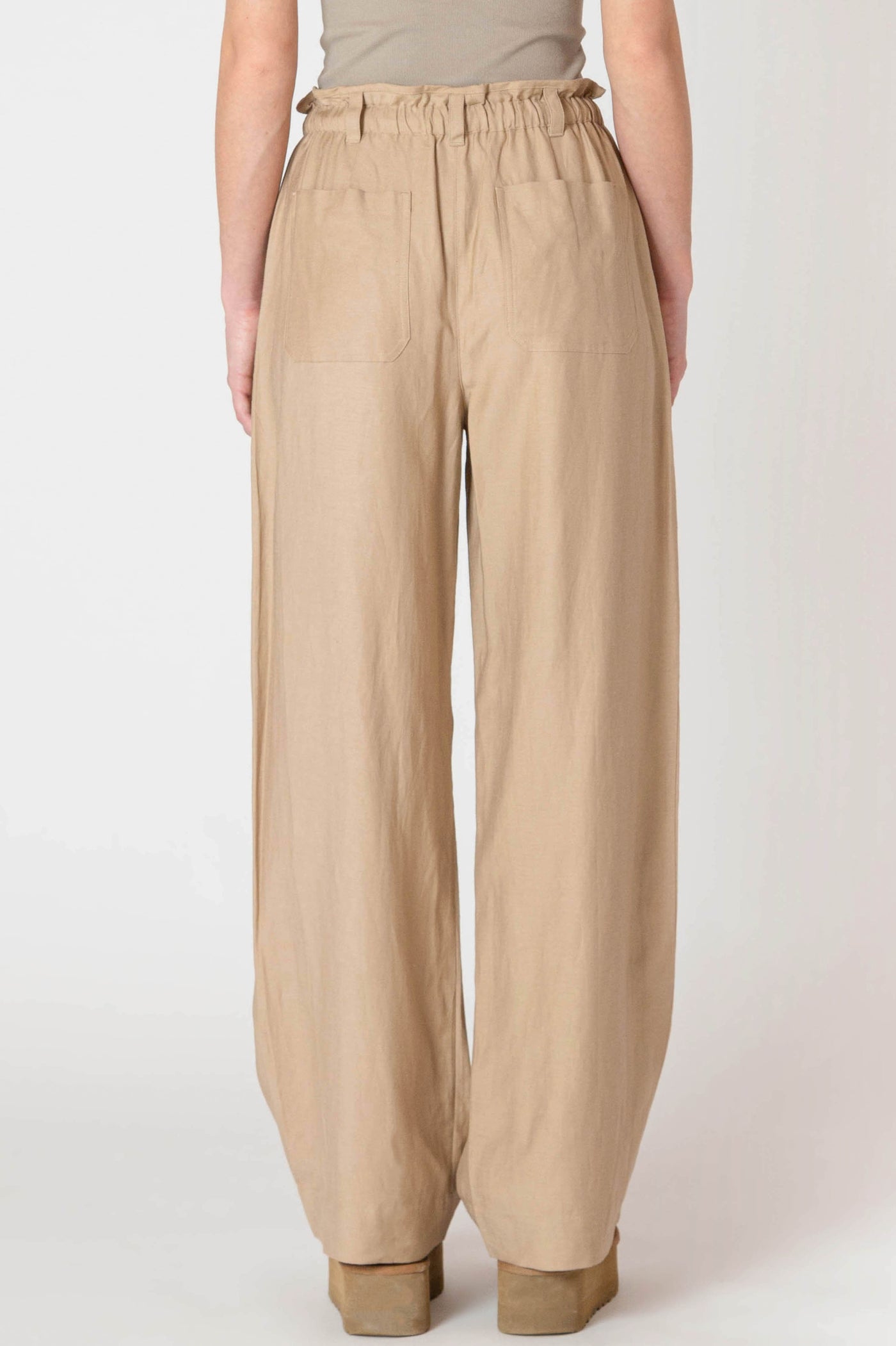 ROOM34 Wide Leg Flowy Pant - Safari | Women’s
