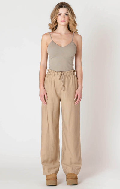 ROOM34 Wide Leg Flowy Pant - Safari | Women’s