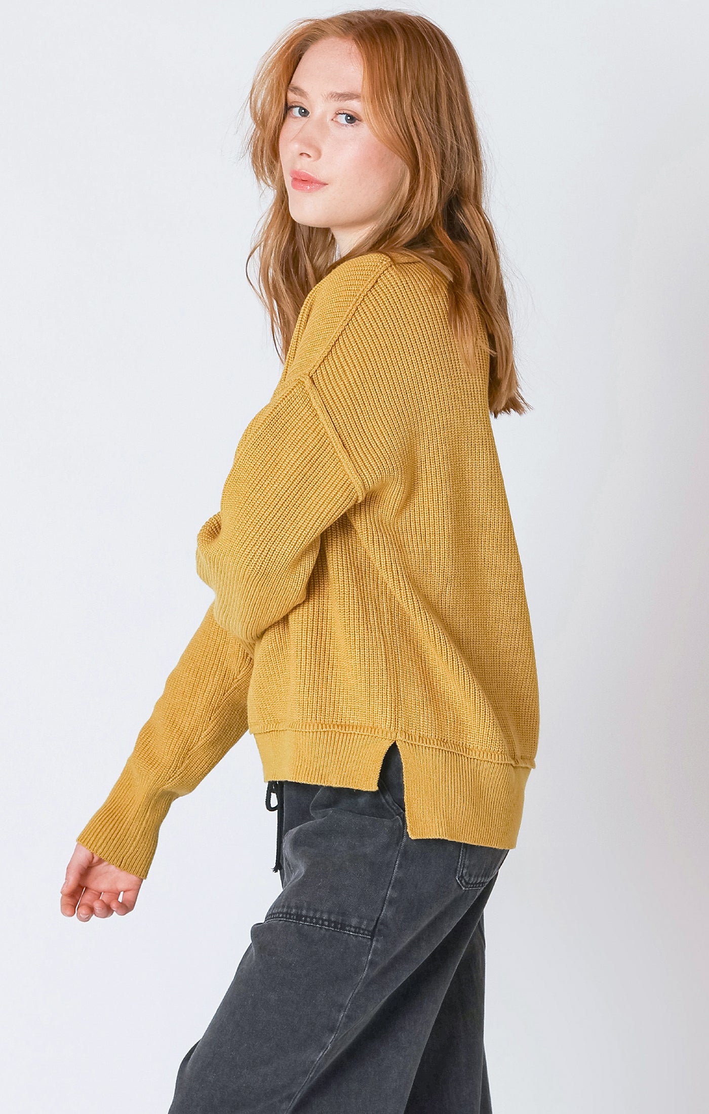 Dex Mockneck Sweater - Ochre | Women’s