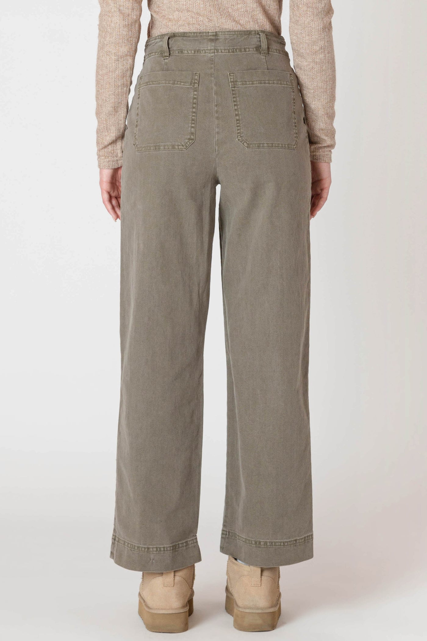 ROOM34 Straight Leg Pant - Army Green | Women’s