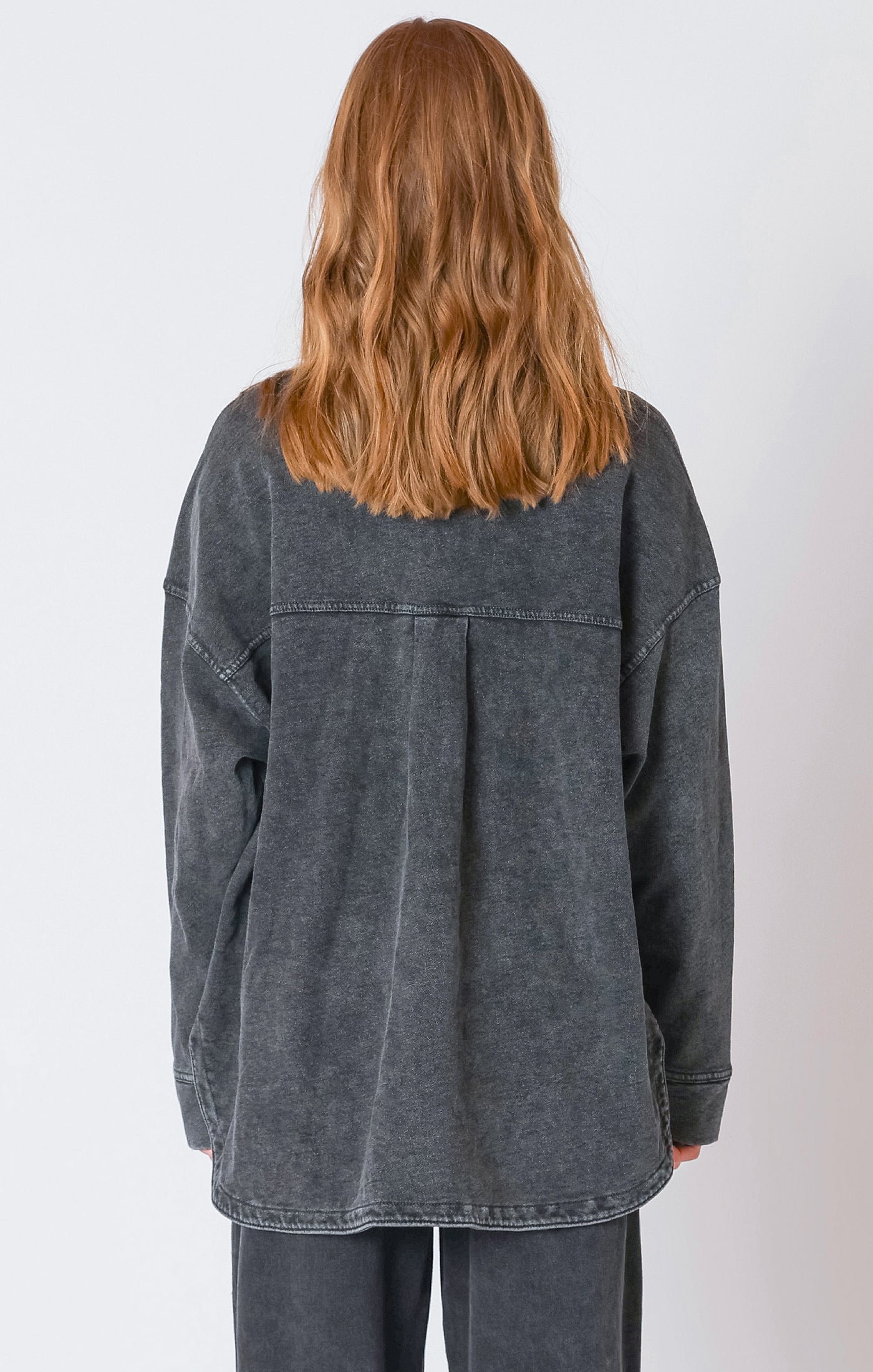 Dex Knit Denim Jacket - Washed Black | Women’s
