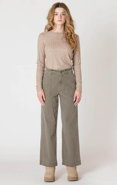 ROOM34 Straight Leg Pant - Army Green | Women’s
