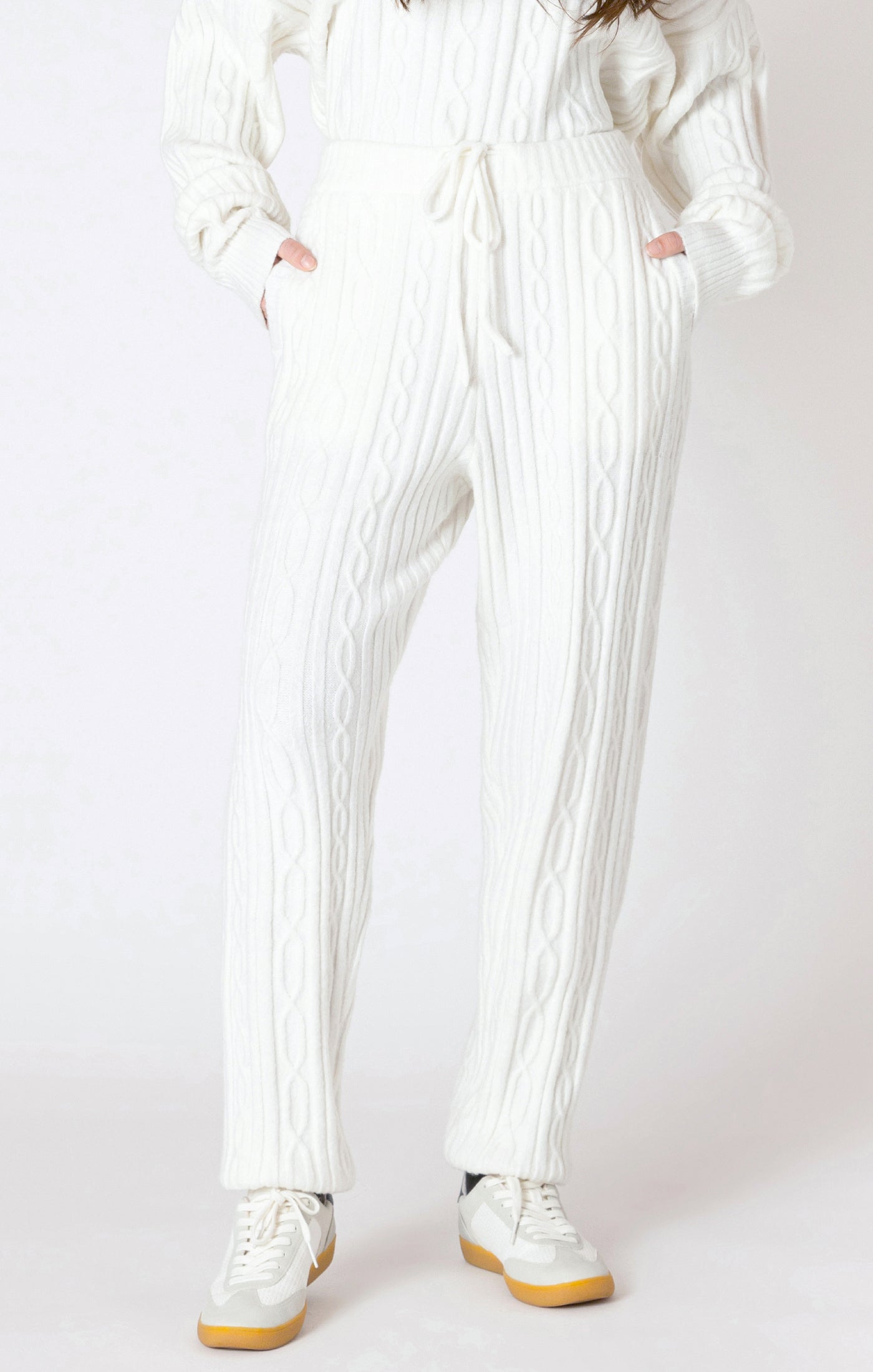 Dex Cable Jogger - Snow | Women’s