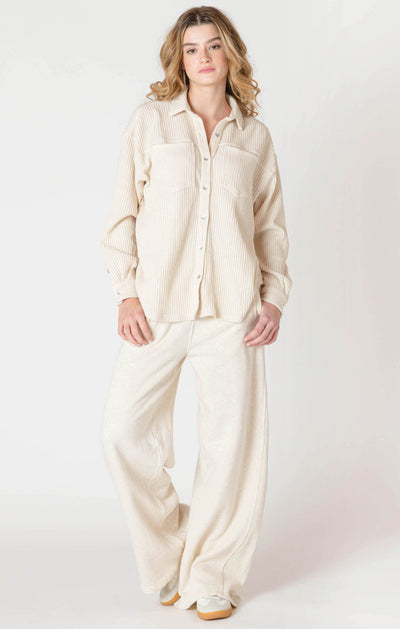 ROOM34 Thermal Knit Jacket - Cake Batter | Women’s