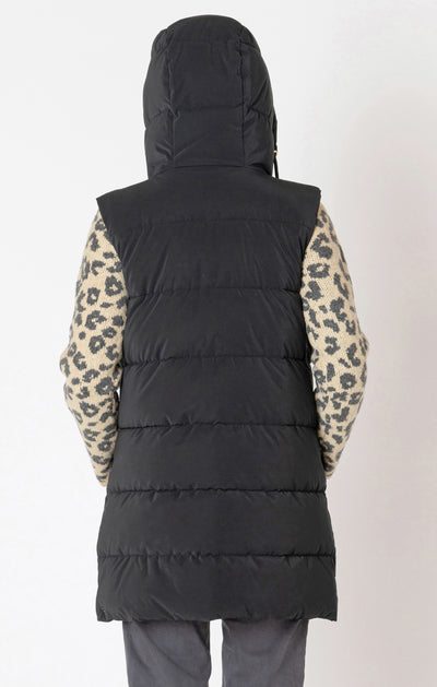 Dex Hooded Puffer Vest - Black | Women’s