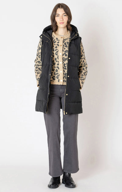Dex Hooded Puffer Vest - Black | Women’s