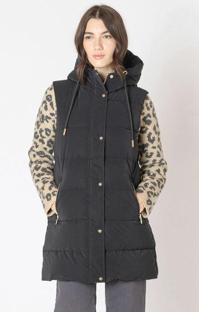 Dex Hooded Puffer Vest - Black | Women’s