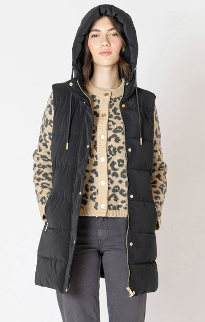 Dex Hooded Puffer Vest - Black | Women’s