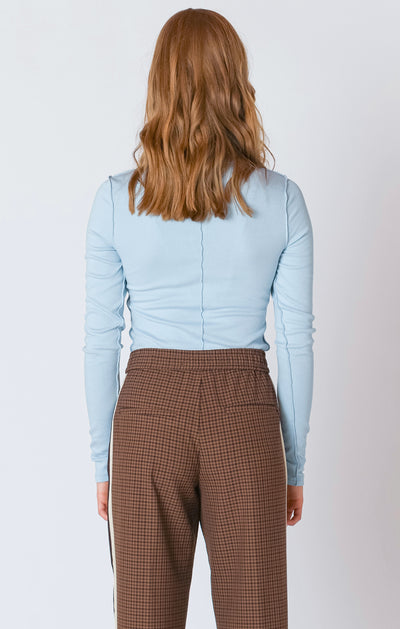 Dex Exposed Seam Turtleneck - Ice Blue | Women’s
