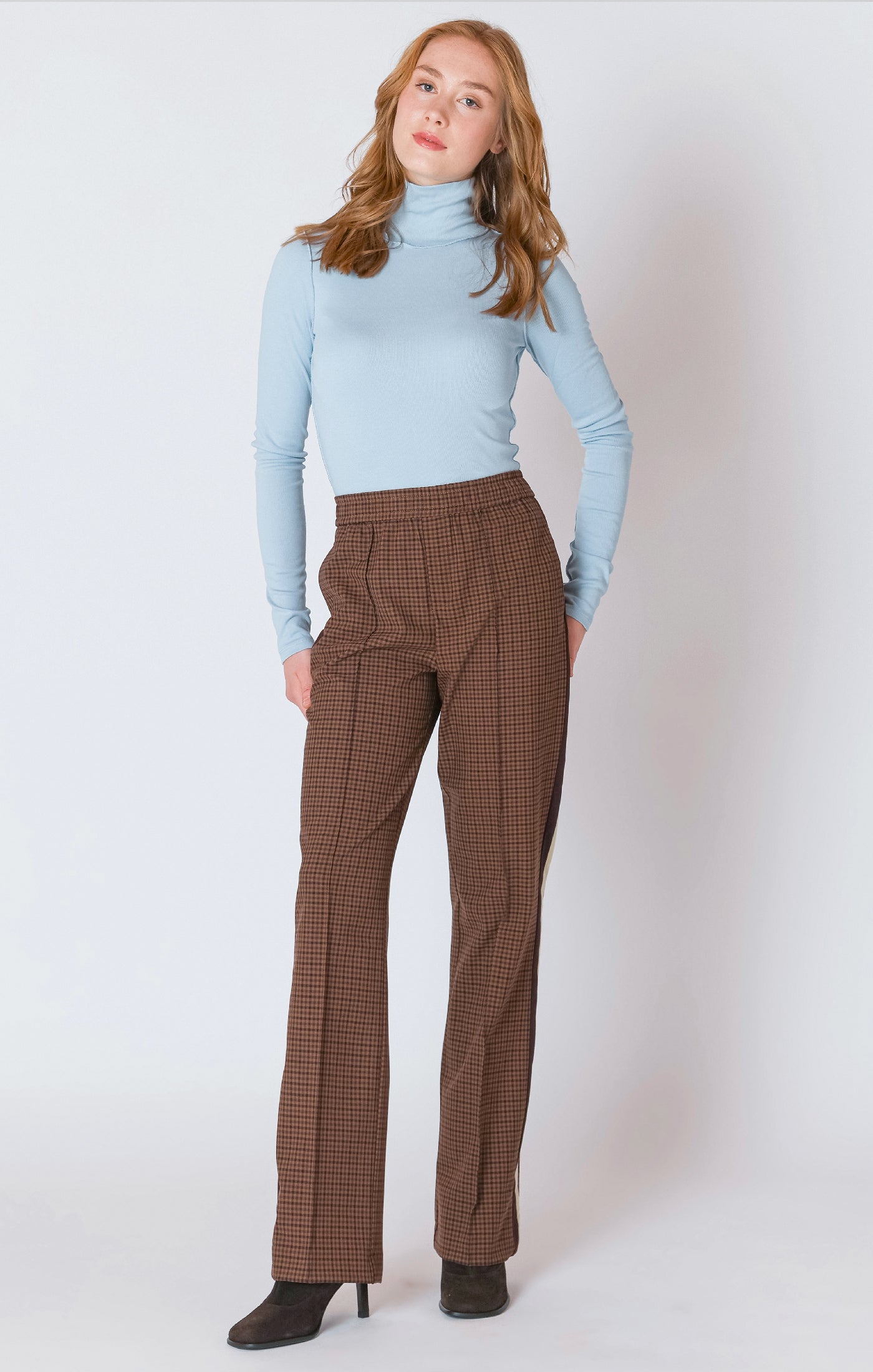 Dex Exposed Seam Turtleneck - Ice Blue | Women’s