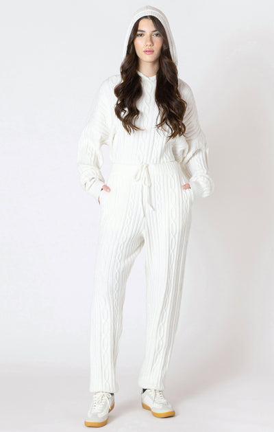 Dex Cable Jogger - Snow | Women’s