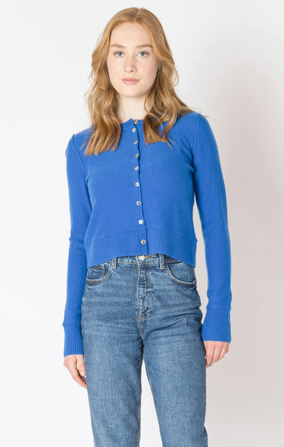 Dex Easy Crewneck Cardigan - Sapphire | Women’s