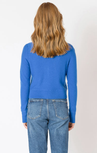 Dex Easy Crewneck Cardigan - Sapphire | Women’s