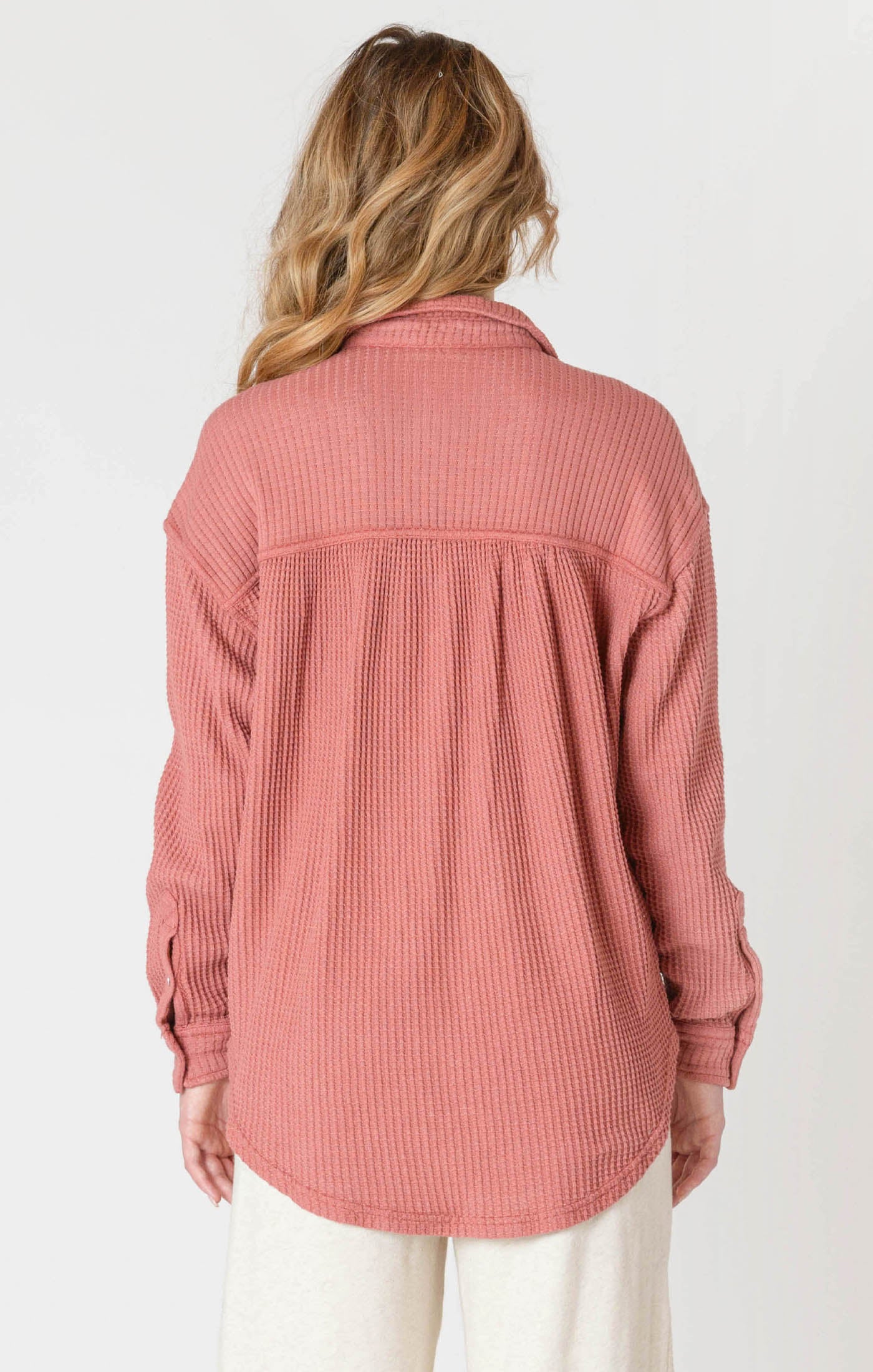 ROOM34 Thermal Knit Jacket - Brick | Women’s