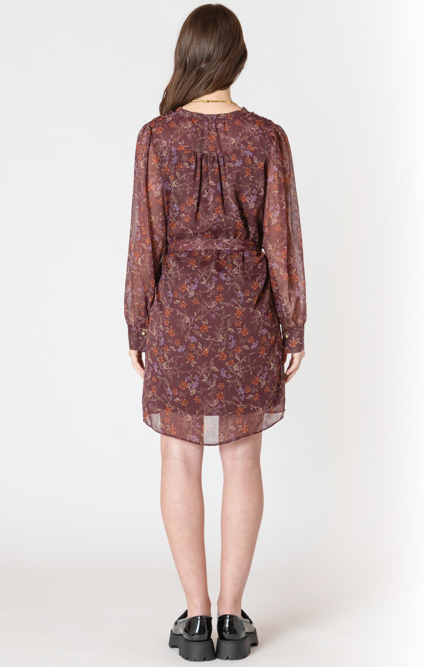 Dex Belted Button Detail Dress - Wild Flower | Women’s