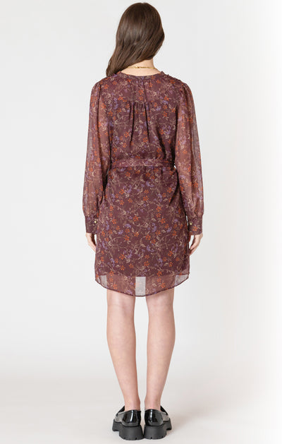 Dex Belted Button Detail Dress - Wild Flower | Women’s