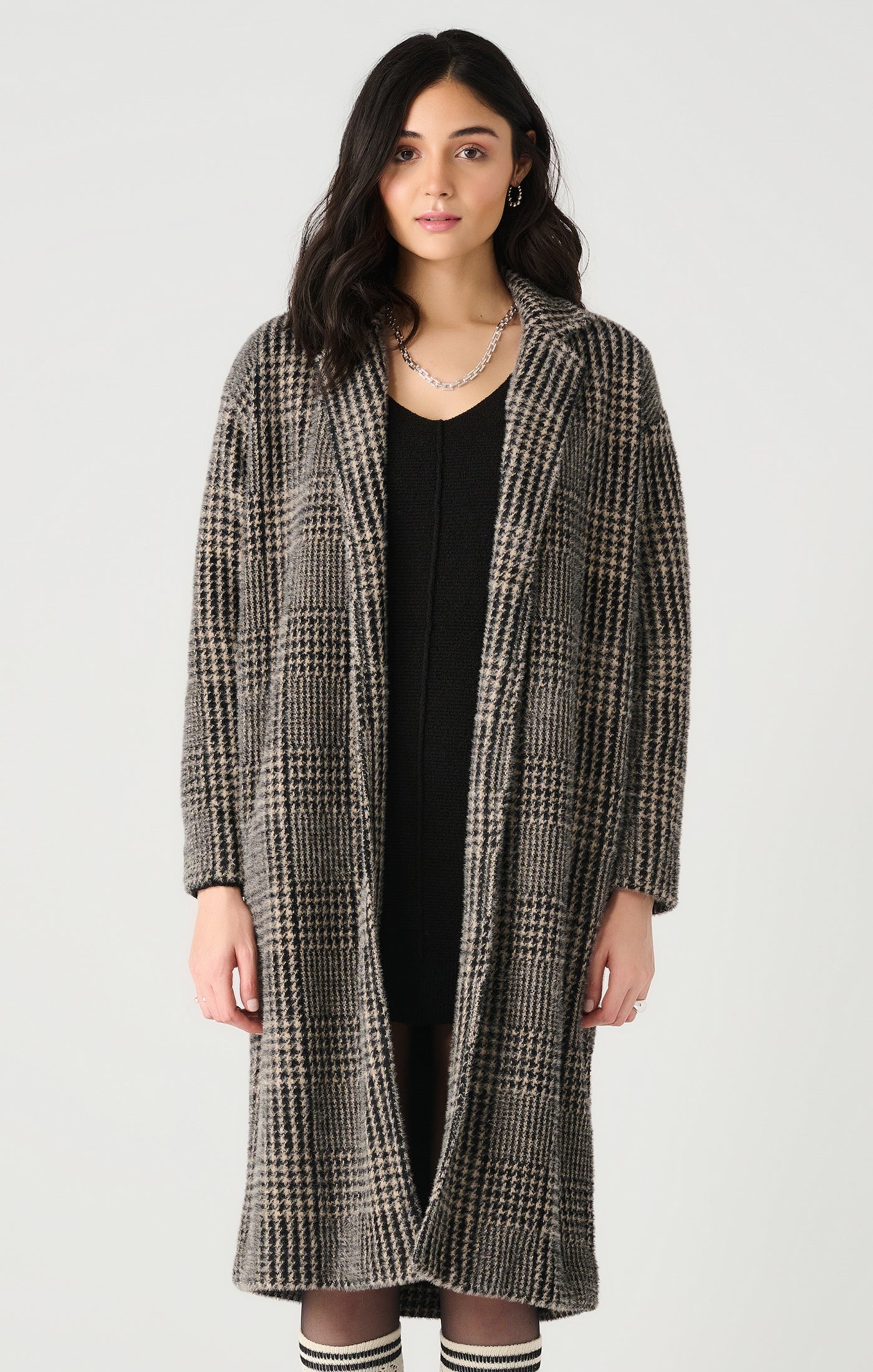 Dex Long Sleeve Knit Coat